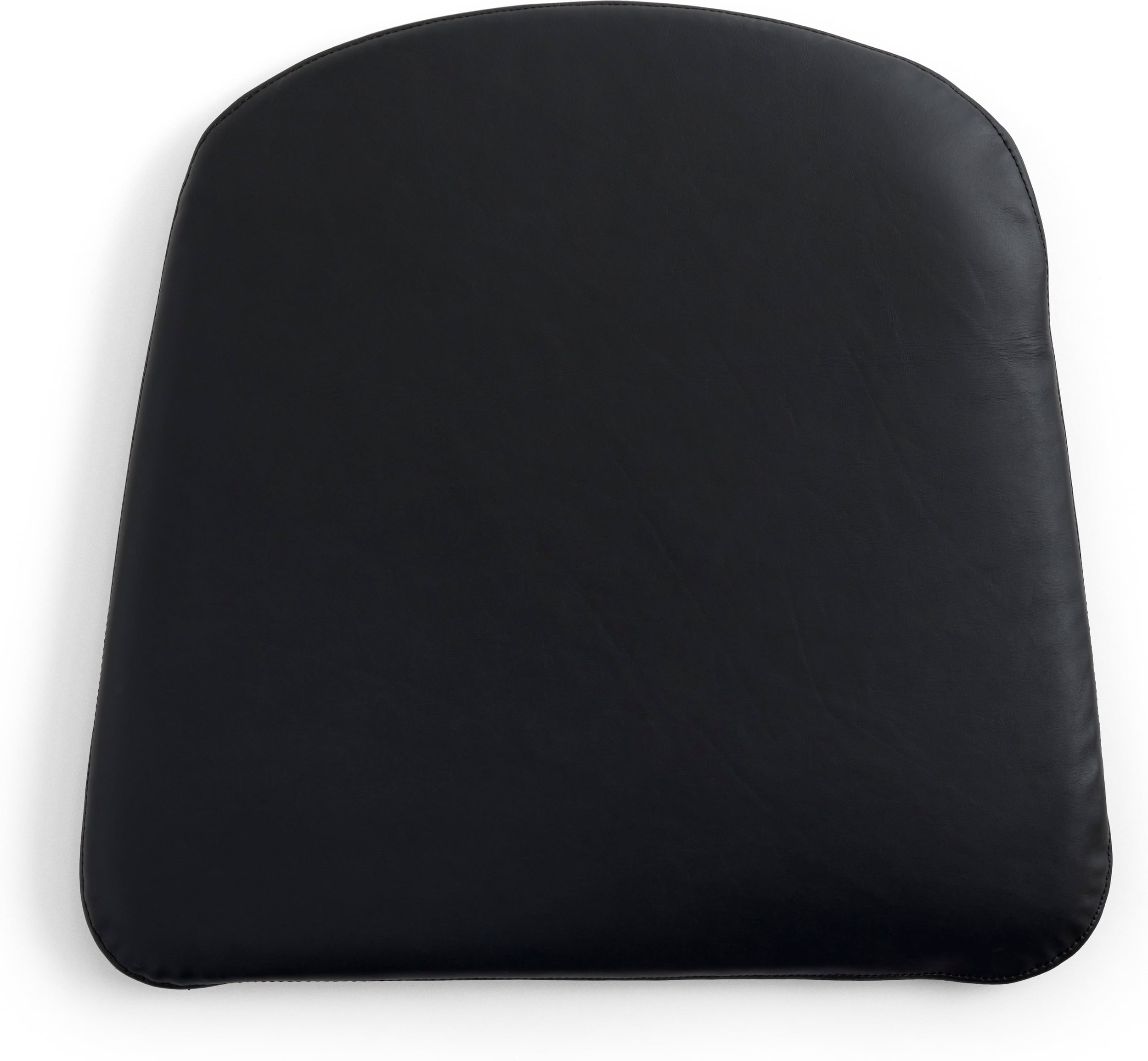 J-series Stuhlkissen 43 x 40 cm, schwarz, Leder