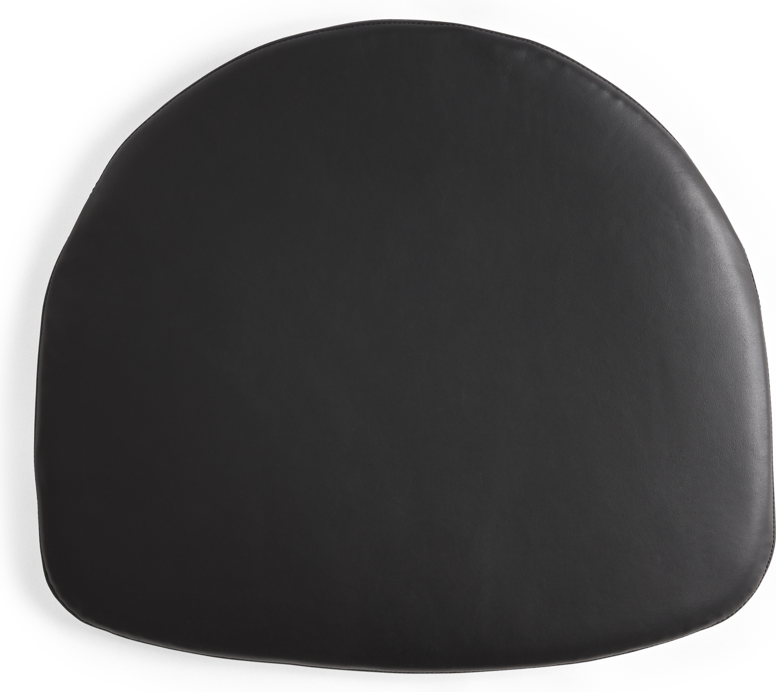 J-series Stuhlkissen 46 x 41 cm, schwarz, Leder