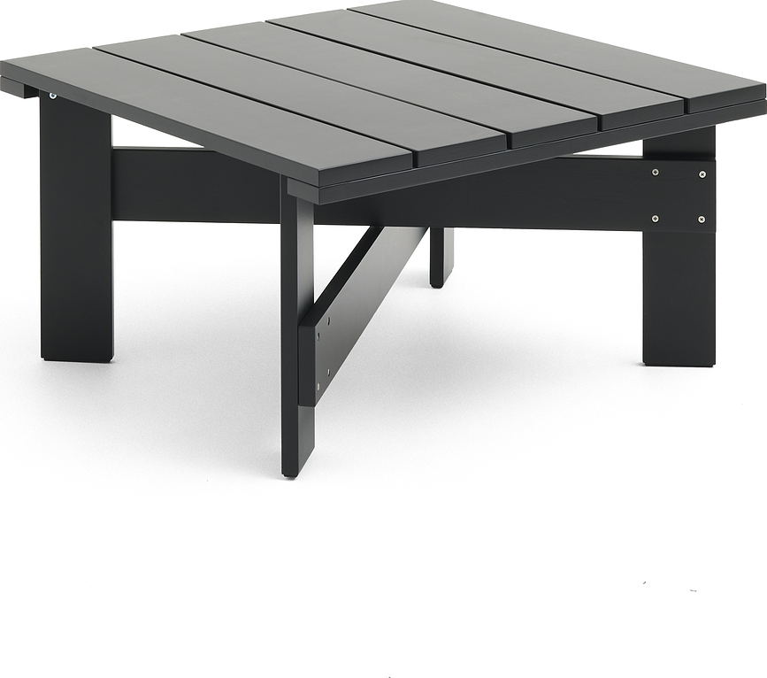 Konferenčný stolík Crate 75,5 x 75,5 cm, čierny