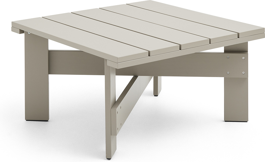 Konferenčný stolík Crate 75,5 x 75,5 cm, olivový