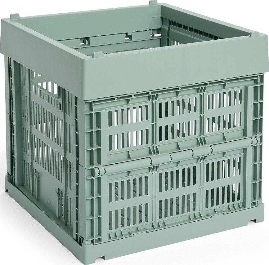 Laikymo dėžė Hay Colour Crate Cube, šalavijo spalvos