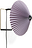 Lampa ścienna Matin 30 cm lawendowa