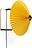 Lampa ścienna Matin 30 cm żółta