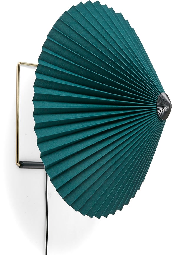 Lampa ścienna Matin 38 cm ciemnozielona