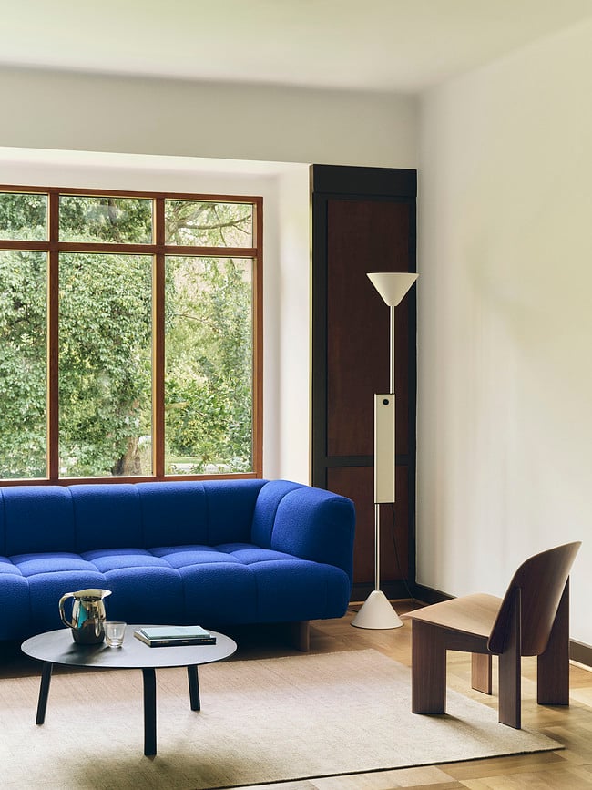 Lampadaire Twist réglable en hauteur, 200 cm, beige