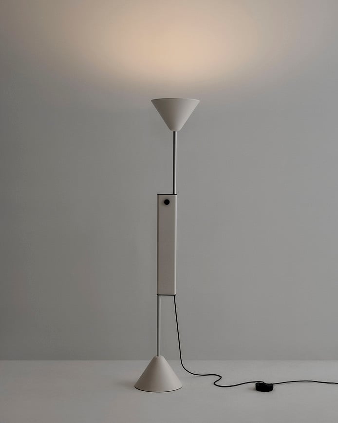 Lampadaire Twist réglable en hauteur, 200 cm, beige