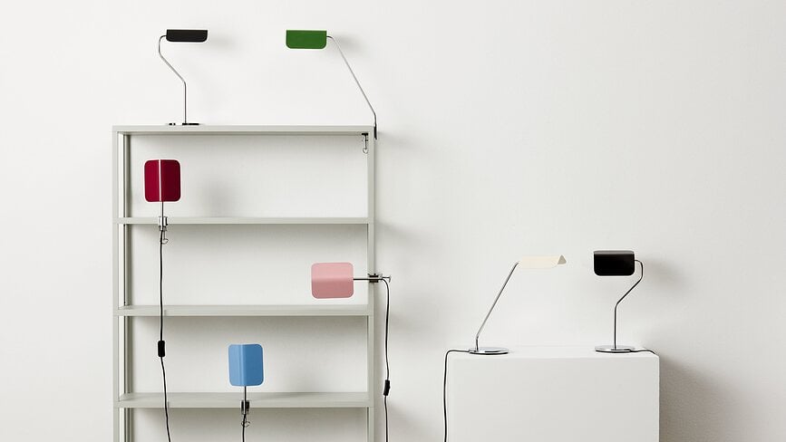 Lámpara de Escritorio con pinza Apex, negra