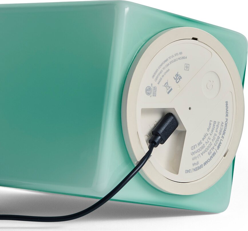 Lámpara de Mesa inalámbrica Parade, 24 cm, color crema