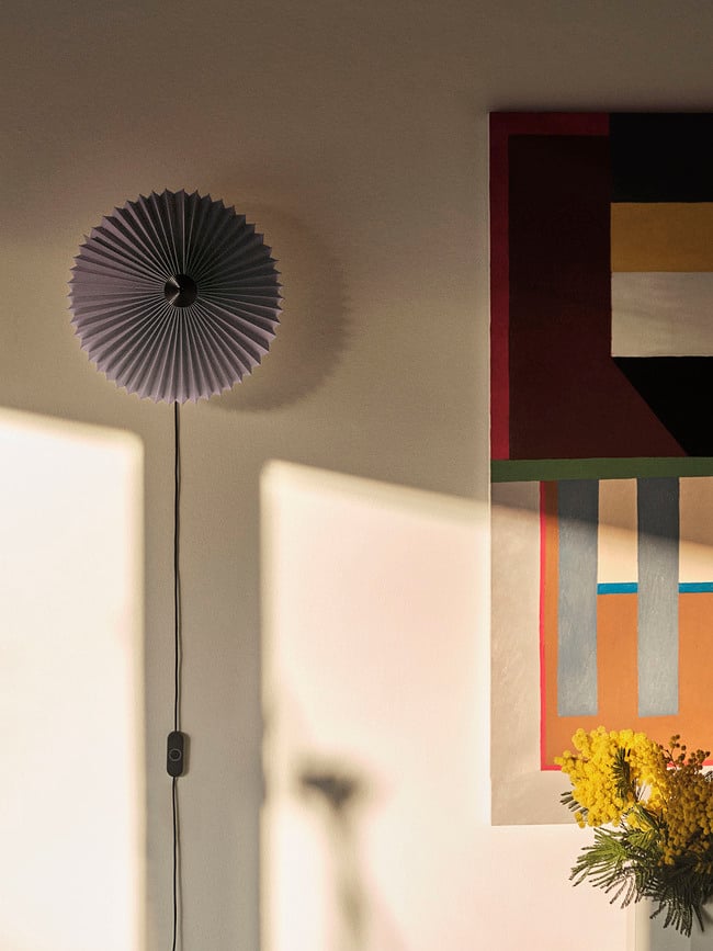 Lámpara de Pared Matin, 38 cm, rojo oscuro