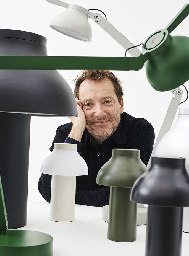 Lámpara inalambrica Hay PC, verde oliva