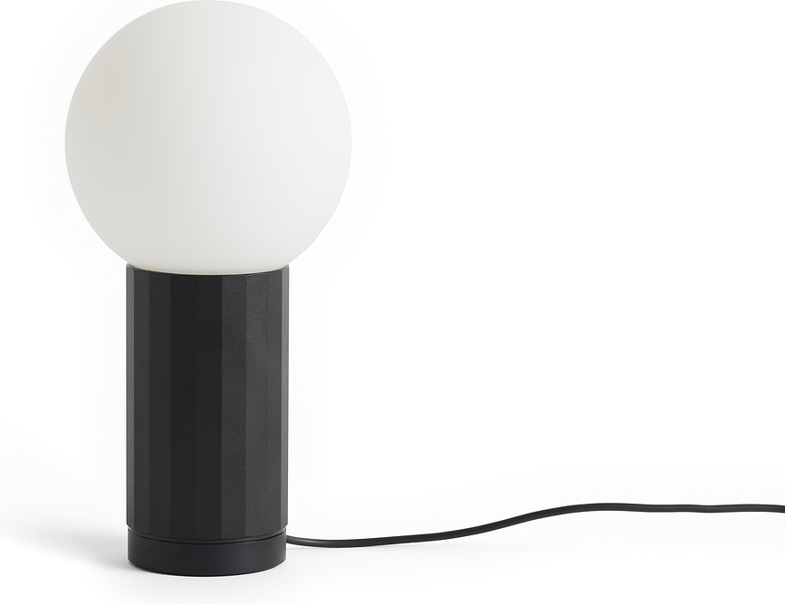 Lampe de table Turn On 20 cm noire