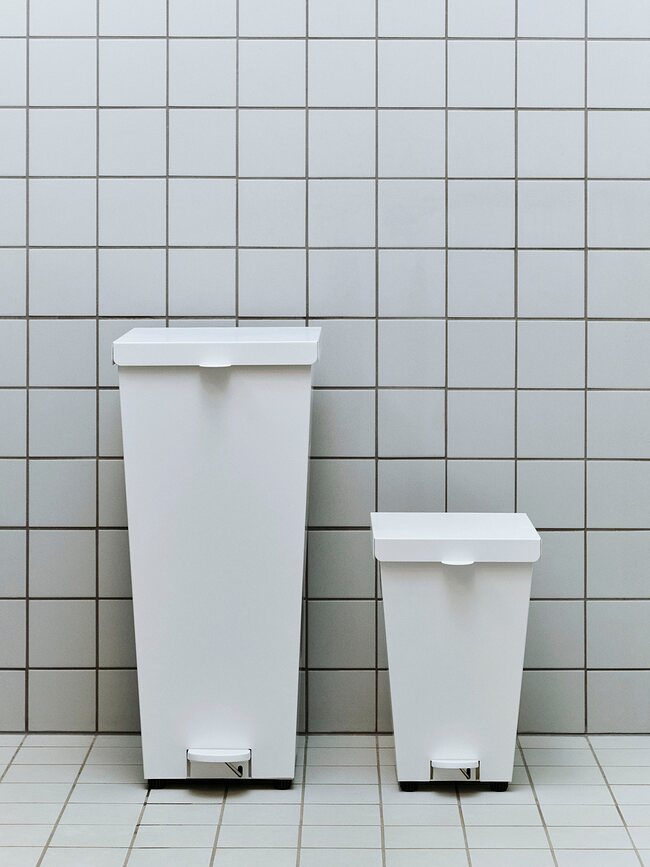 Loop Κάδος Απορριμμάτων με πεντάλ, 58 L, λευκός