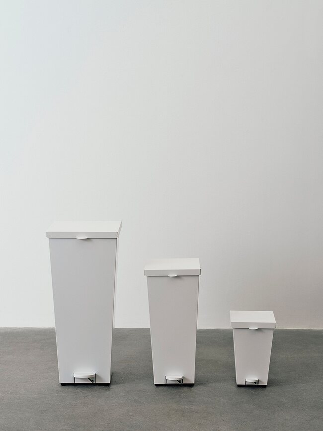 Loop Κάδος Απορριμμάτων με πεντάλ, 58 L, λευκός