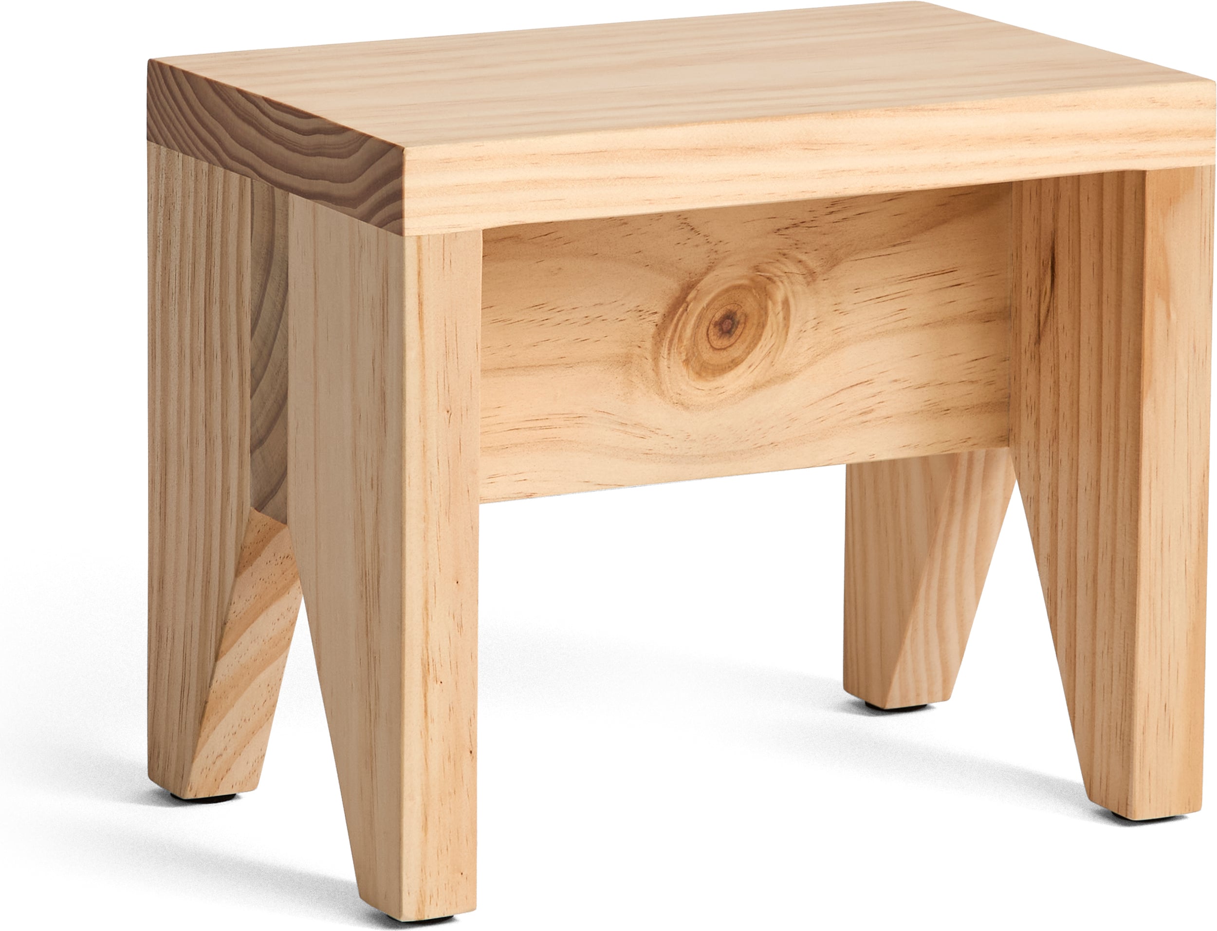 Manolito Hocker oder Beistelltisch 30 cm, Naturholz