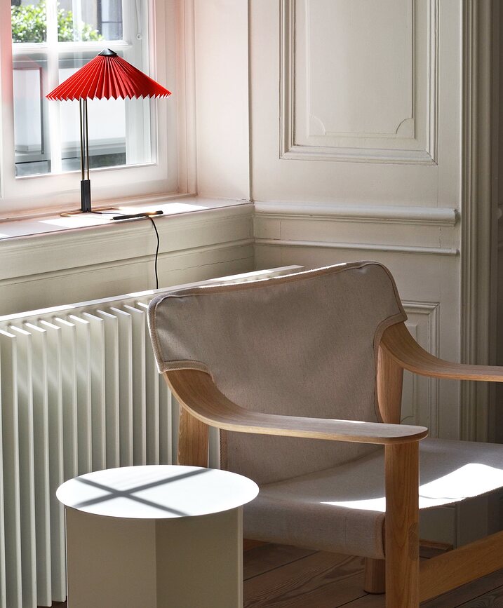 Matin Lampe de Table, 30 cm, jaune, laiton poli