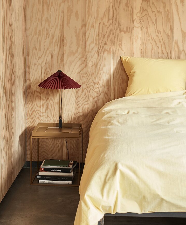 Matin Lampe de Table 38 cm, verte foncée, laiton poli