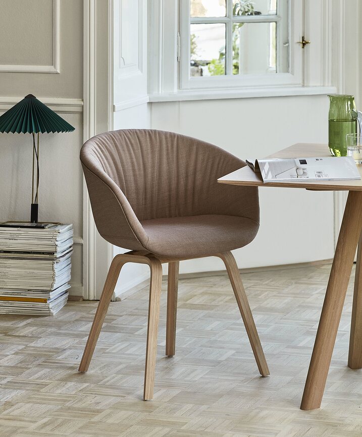 Matin Lampe de Table 38 cm, verte foncée, laiton poli