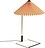 Matin Lampe de Table 38 cm, pêche, laiton poli