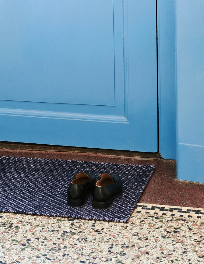 Moiré Mat Paillasson 52 x 95 cm, lilas