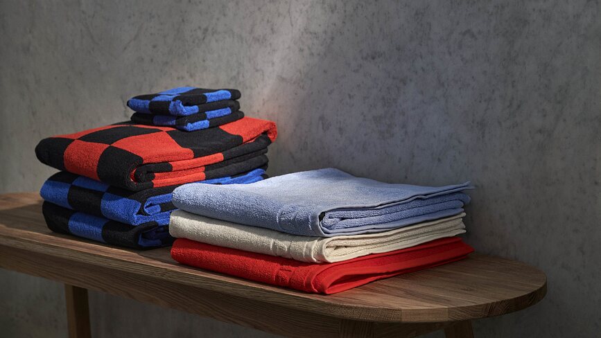 Mono Organic Serviette 50 x 90 cm, bleue