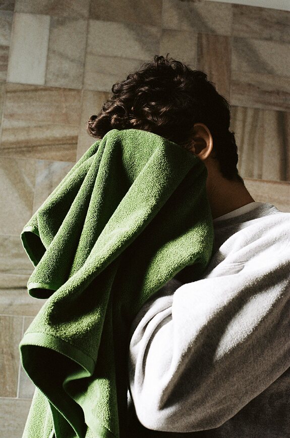 Mono Organic Serviette de Bain 70 x 140 cm, bleu clair