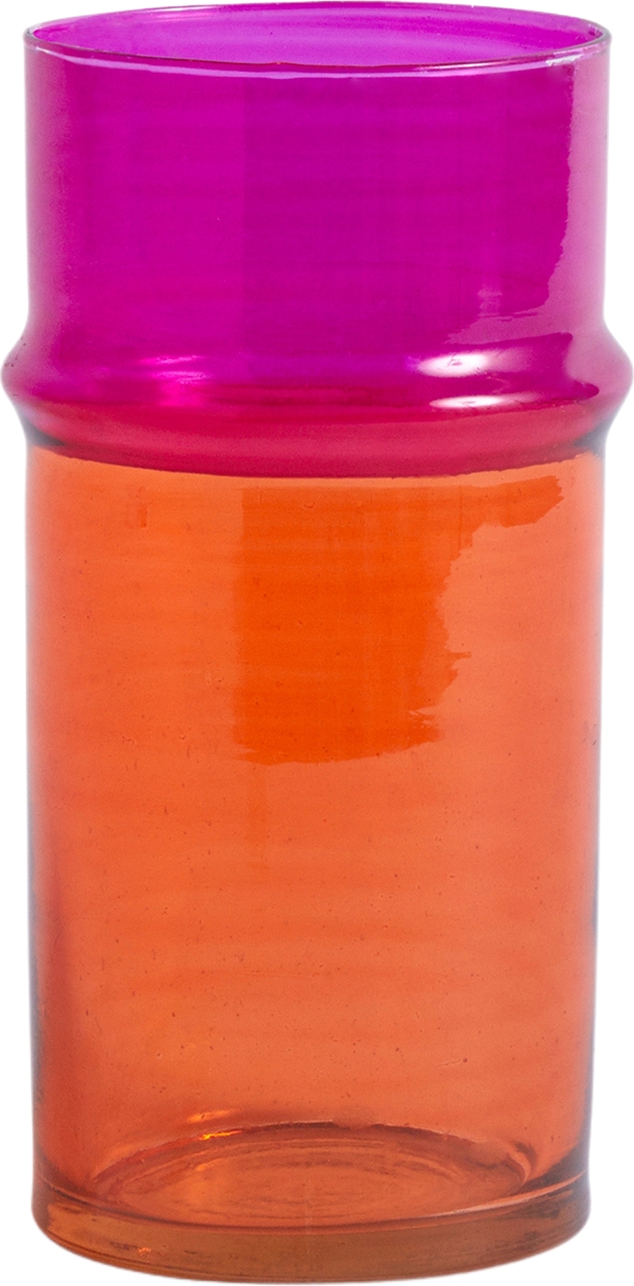 Moroccan Vase 20,5 cm orange-rosa