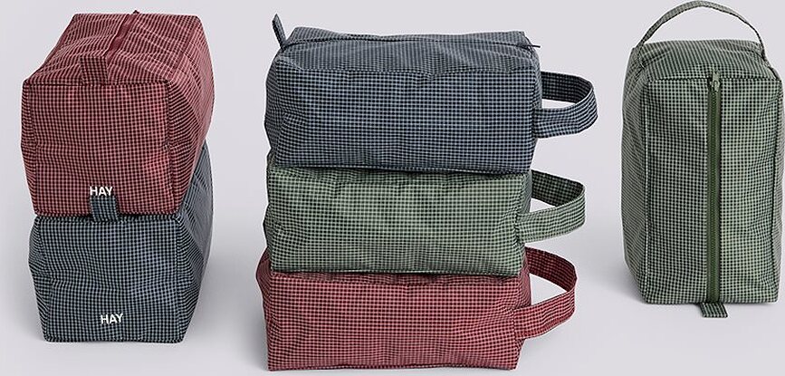 Neceser Grid Wash S, azul marino