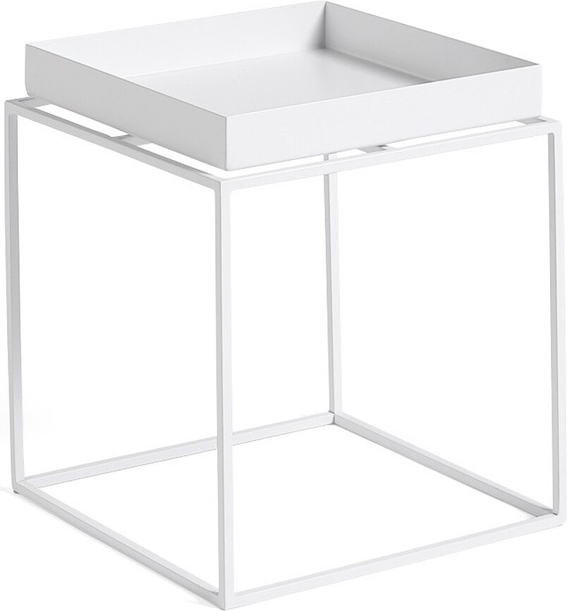 Odkladací stolík Tray Table S biely
