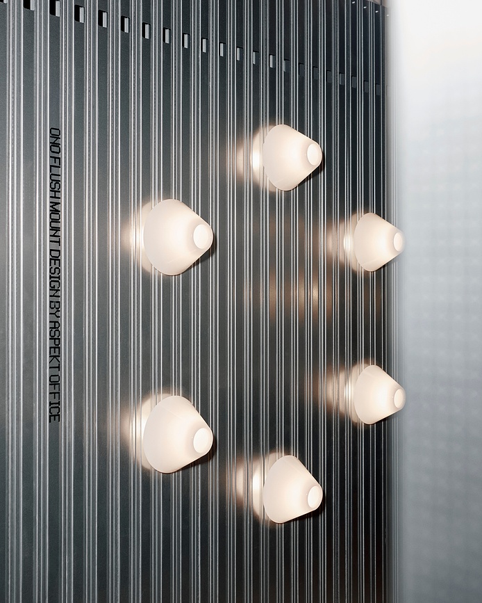 Ono Flush Mount Stropna ali stenska svetilka, 20 cm