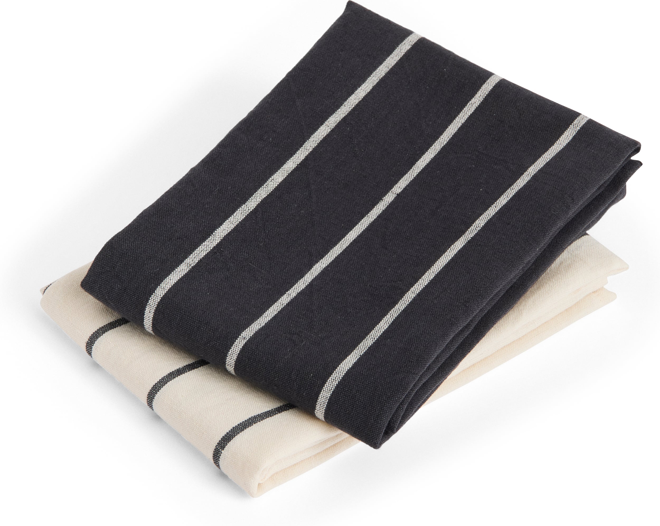 Outdoor Market Geschirrtücher 52 x 80 cm, schwarz-beige, 2 St.