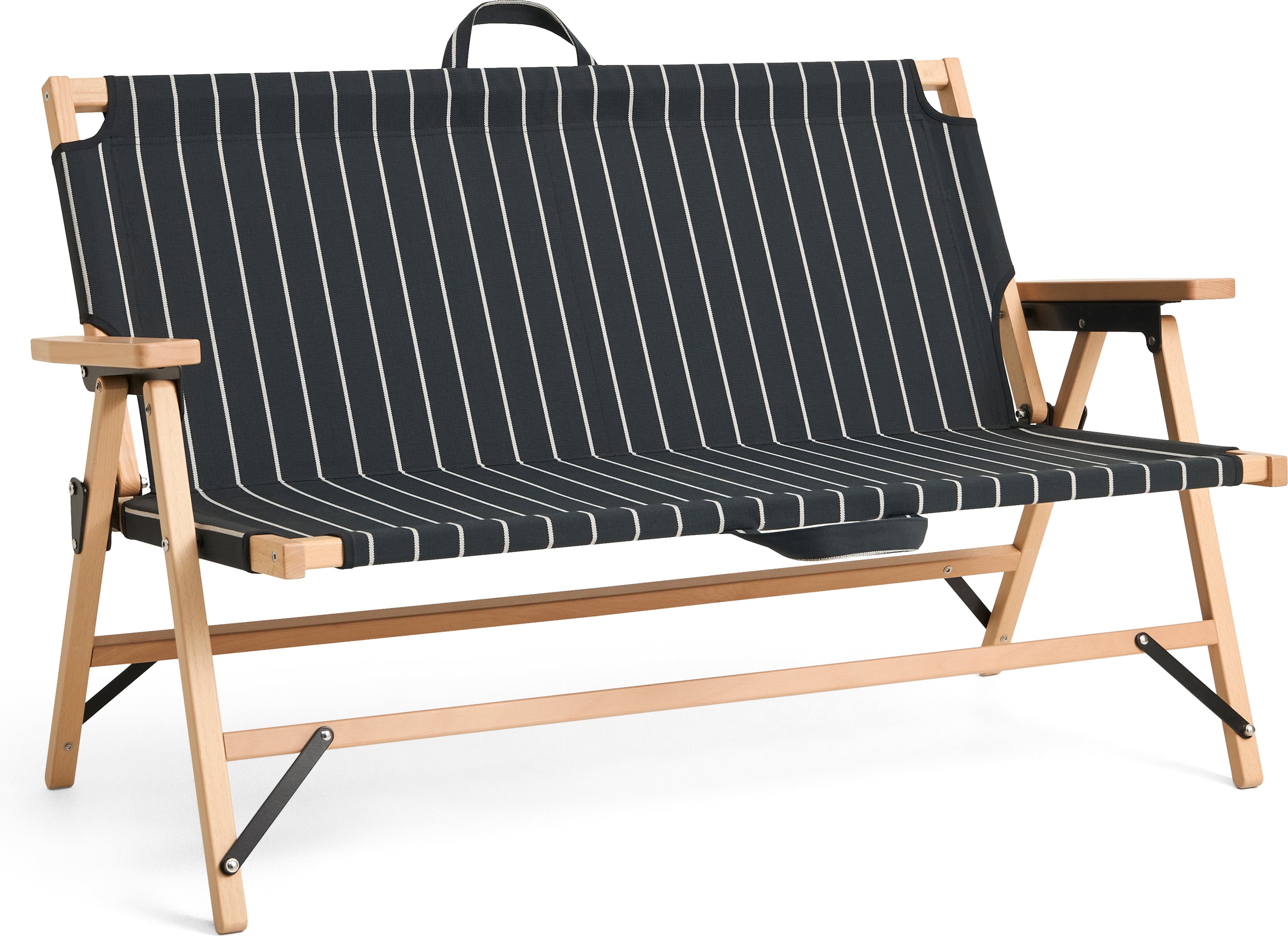 Outdoor Market Klappsofa, schwarz