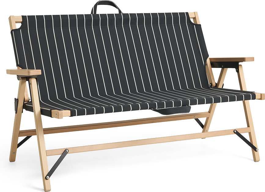 Outdoor Market Klappsofa, schwarz