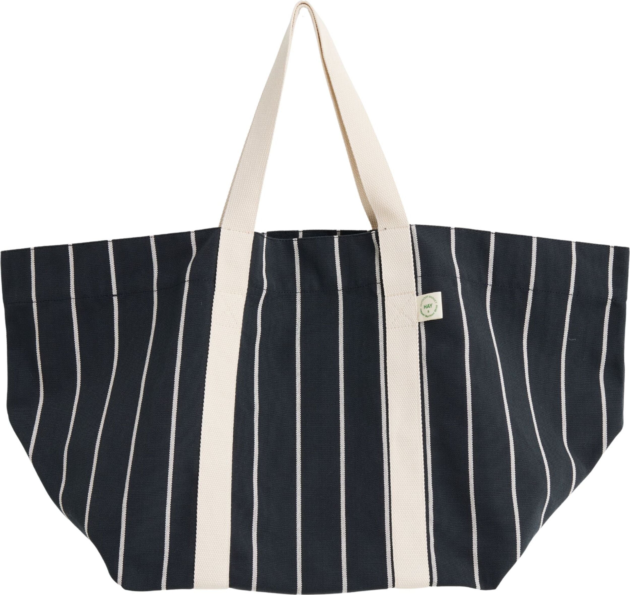 Outdoor Market Picknicktasche gestreift, schwarz-beige