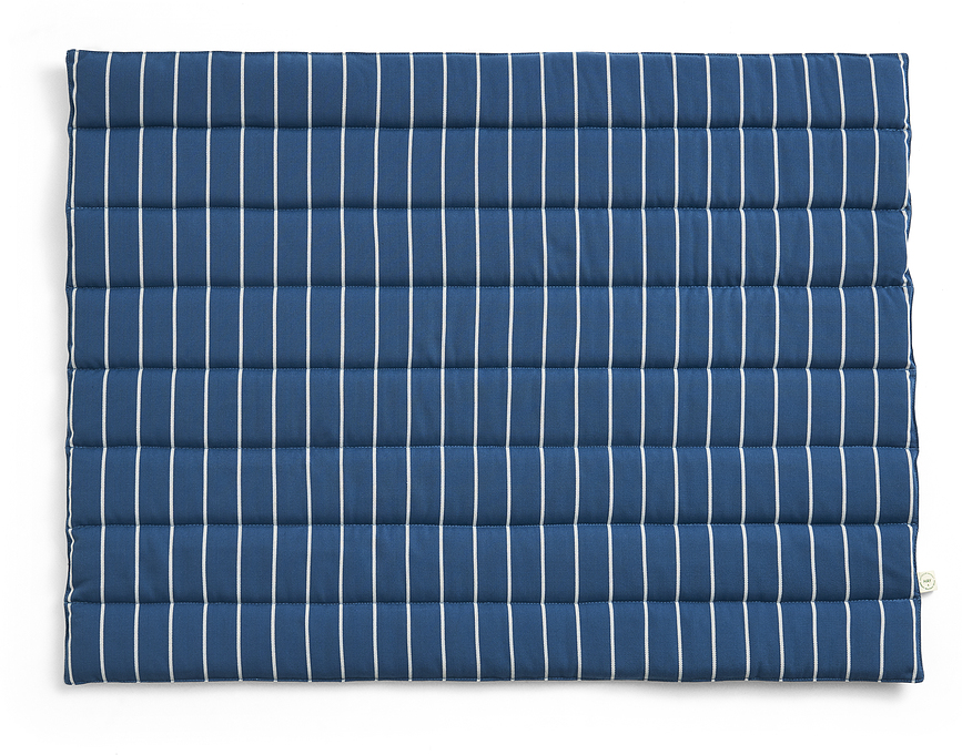 Outdoor Market tuinkussen voor bank gestreept 107 x 81 cm, blauw