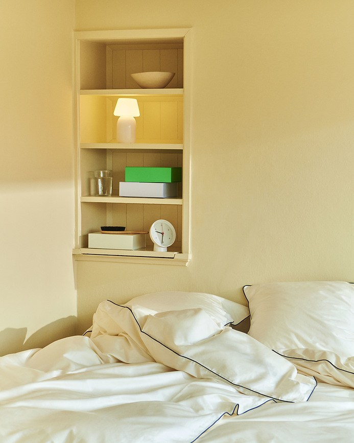 Outline Housse de Coussin 80 x 80 cm, ivoire