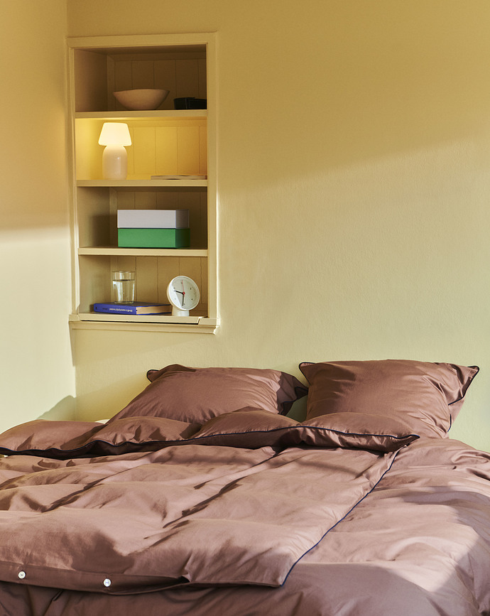 Outline Παπλωματοθήκη, 160 x 210 cm, σοκολατί