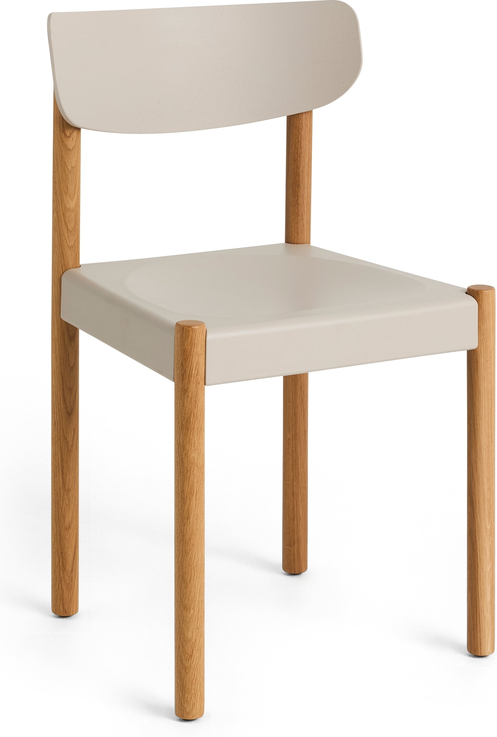 Pack Stuhl beige, Beine Eiche hell