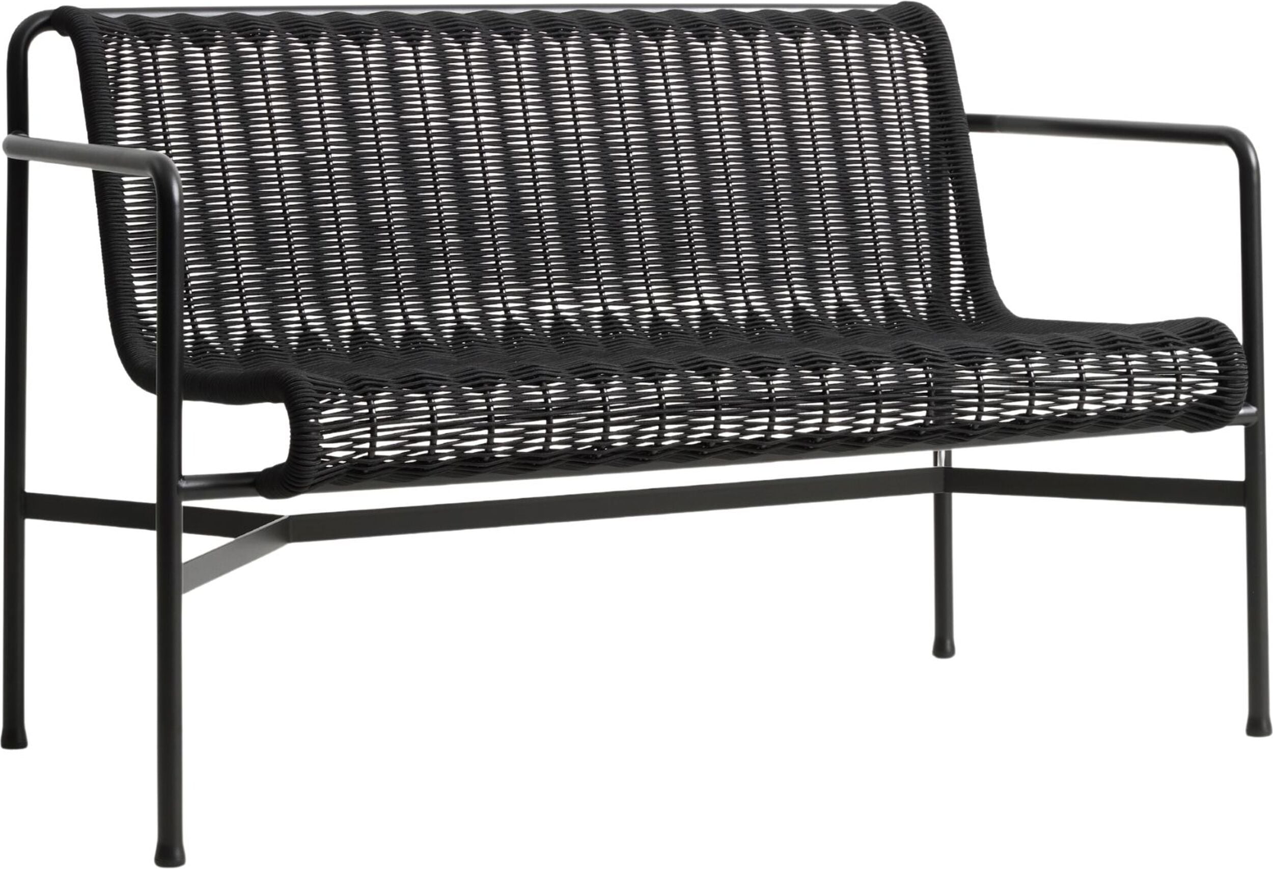 Palissade Cord Gartenbank 128 cm, anthrazit