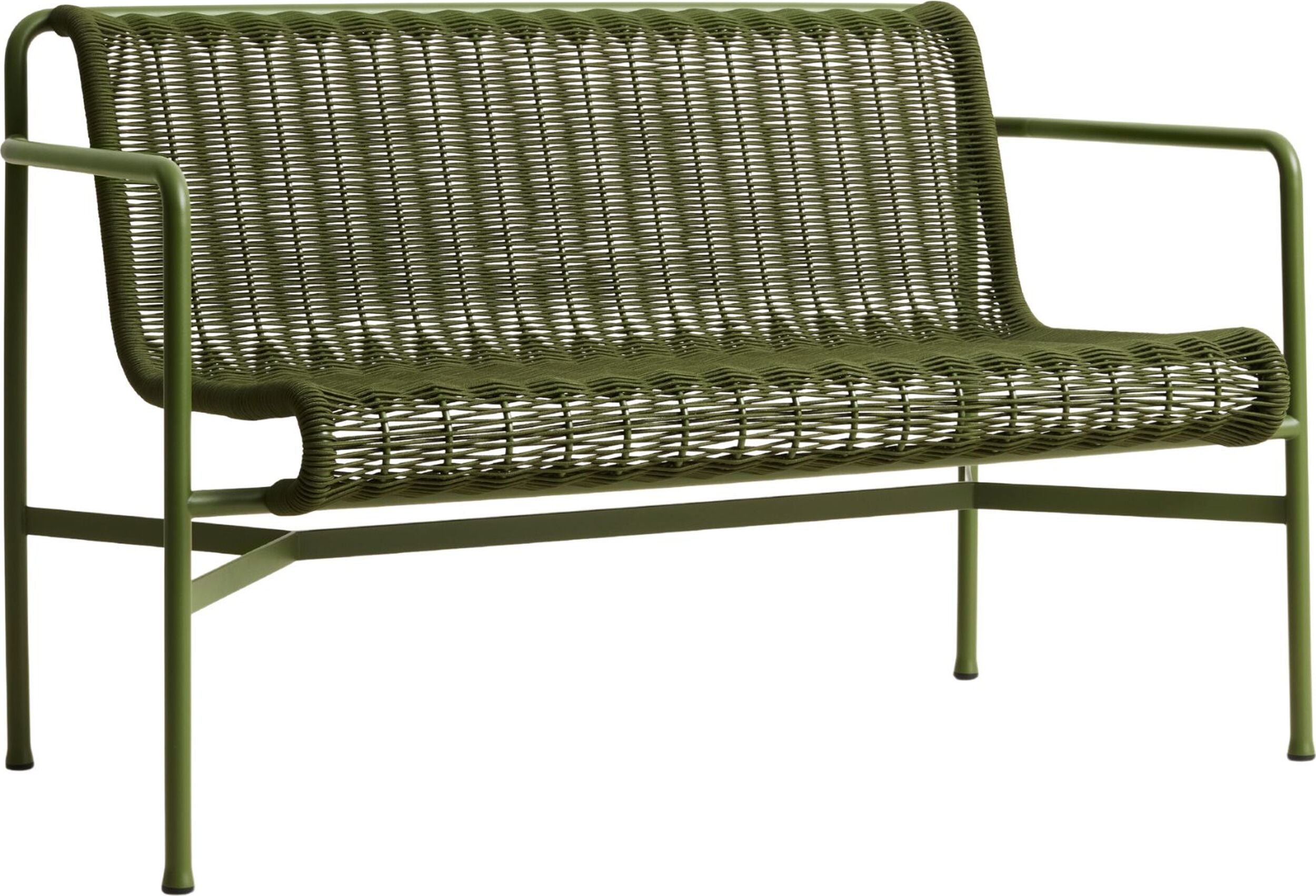 Palissade Cord Gartenbank 128 cm, oliv