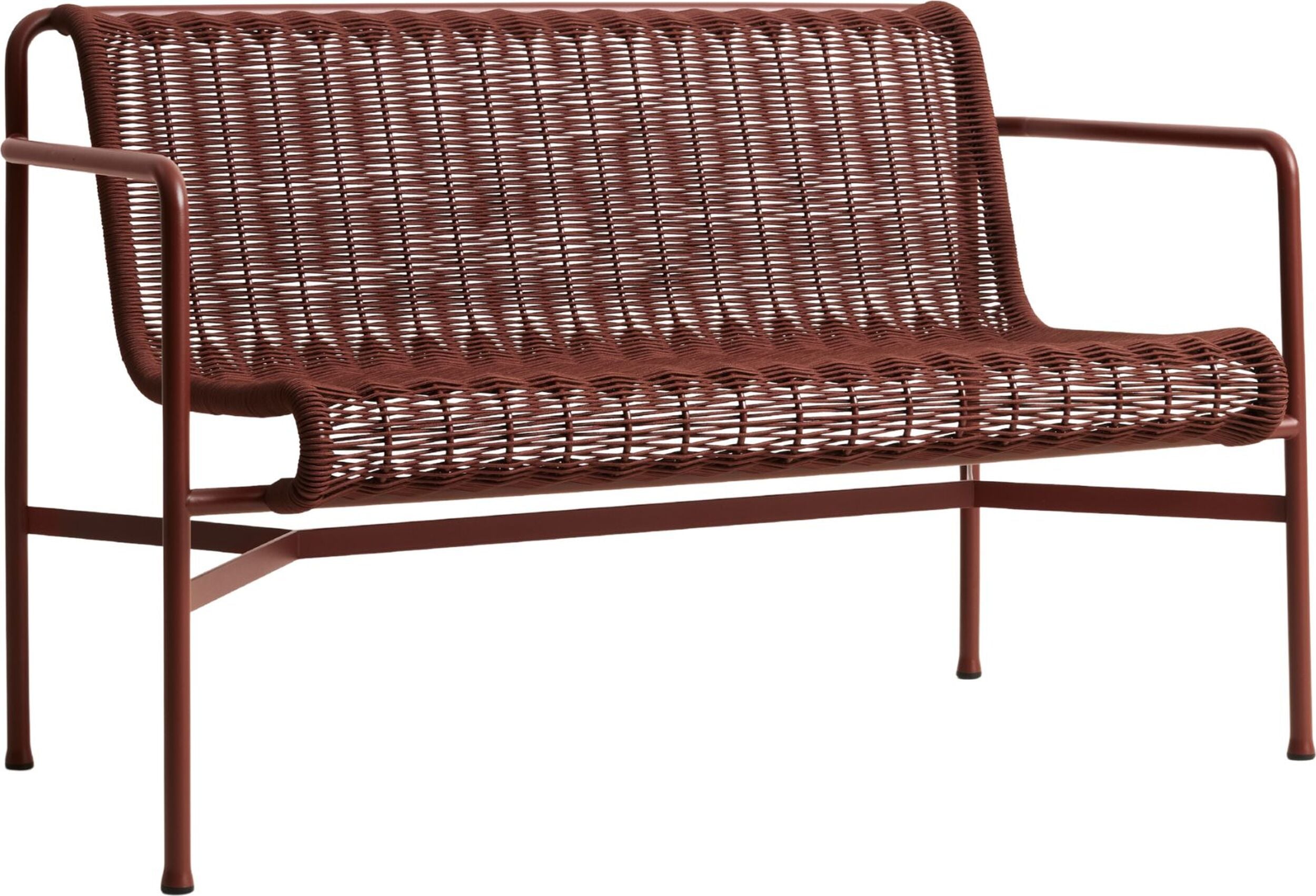 Palissade Cord Gartenbank 128 cm, rot