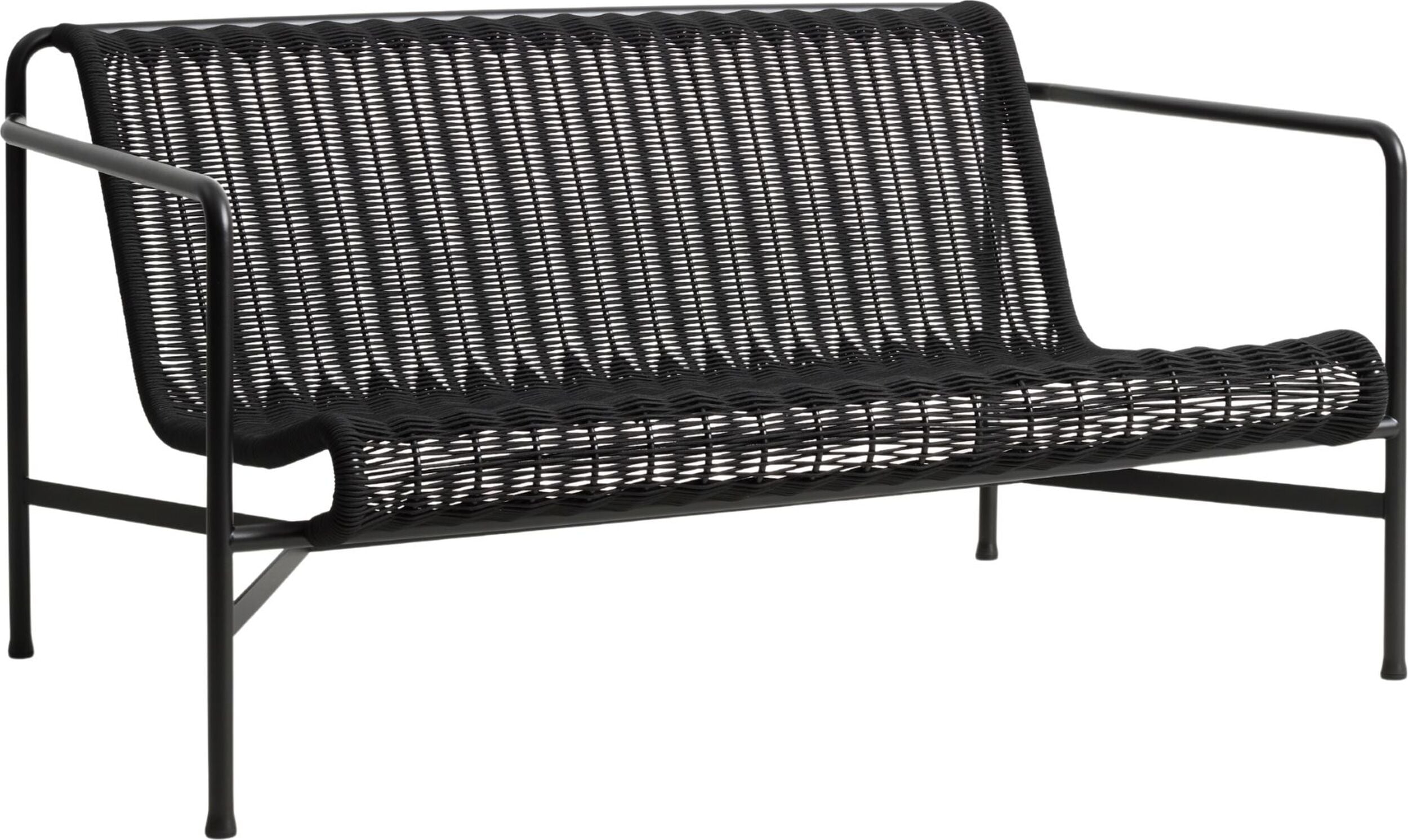 Palissade Cord Gartensofa 139 cm, anthrazit