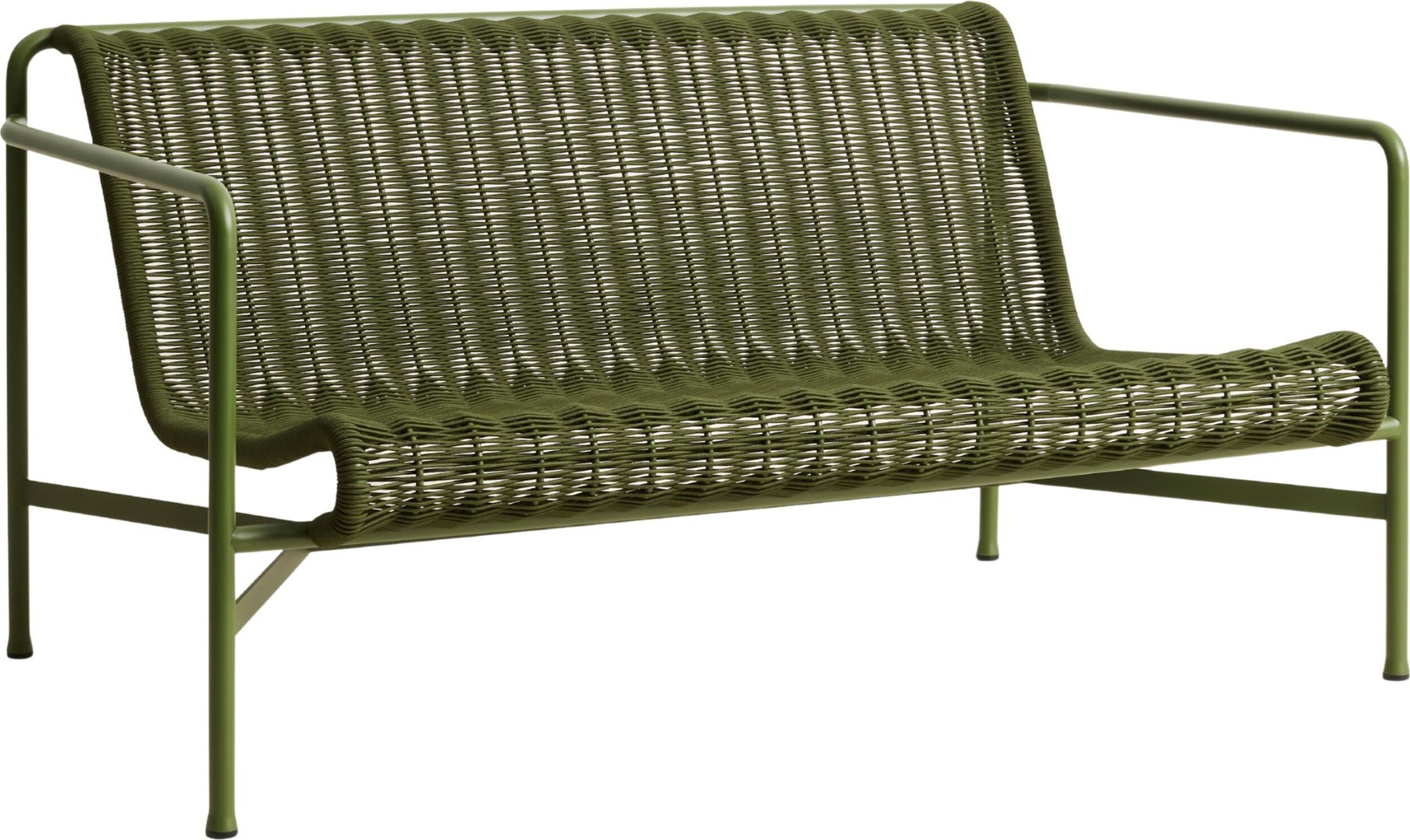 Palissade Cord Gartensofa 139 cm, olivgrün