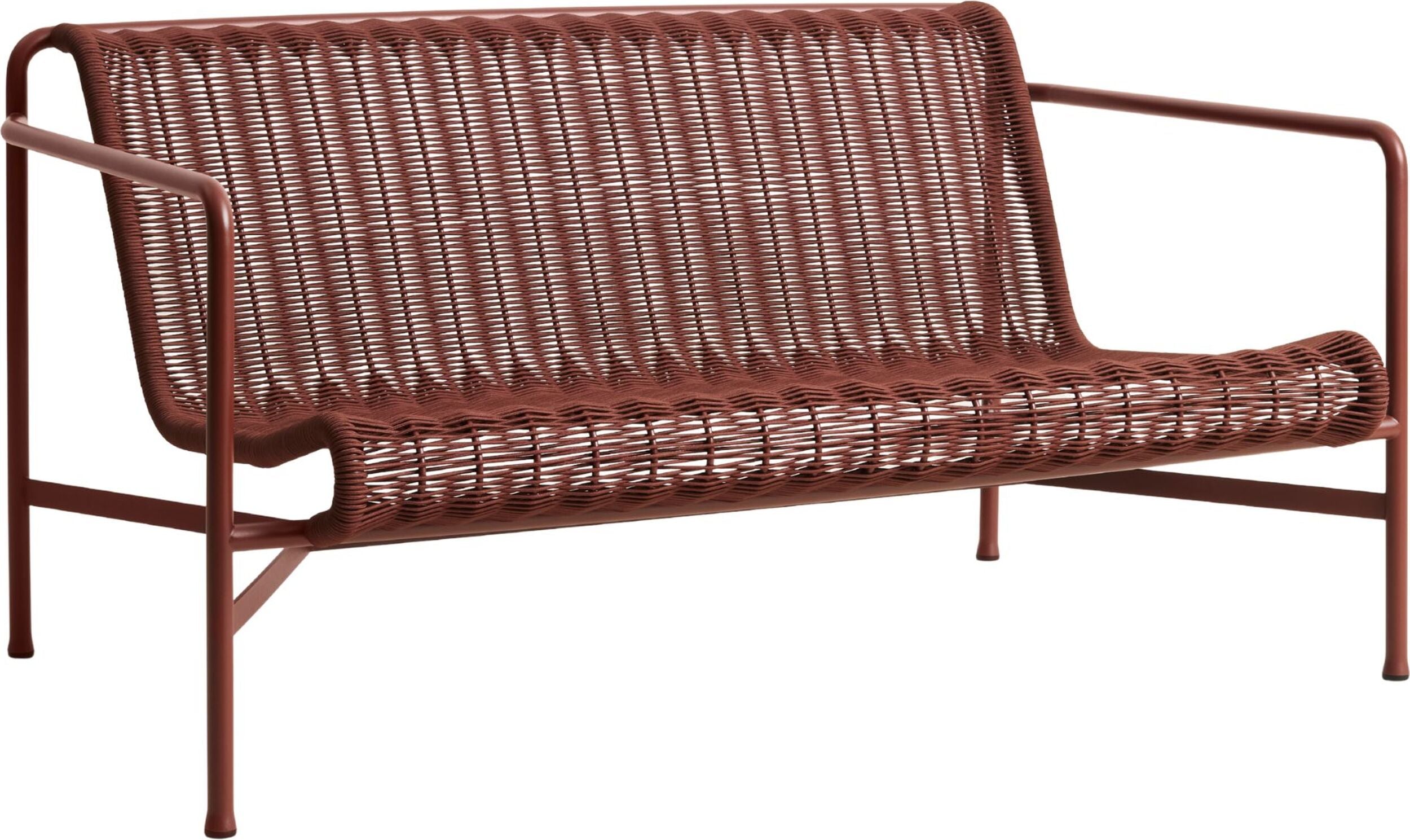 Palissade Cord Gartensofa 139 cm, rot