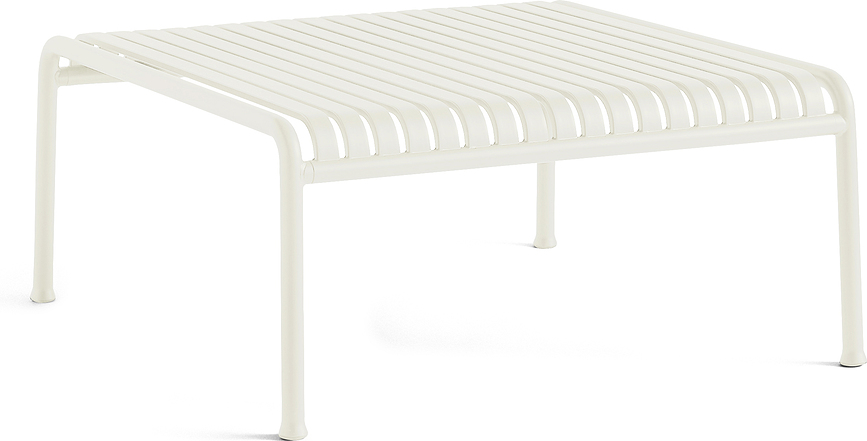 Palissade Couchtisch für den Garten 81,5 x 86 cm, weiß