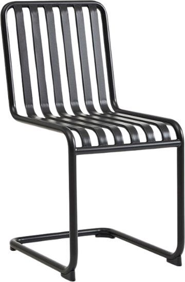 Metallstühle Palissade Freischwinger Gartenstuhl, Anthrazit