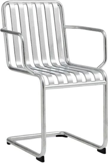 Palissade Freischwinger Gartenstuhl, mit Armlehnen, feuerverzinkter Stahl