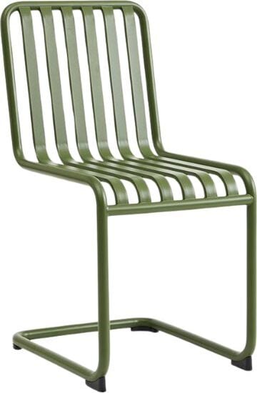 Palissade Freischwinger Gartenstuhl, olivgrün