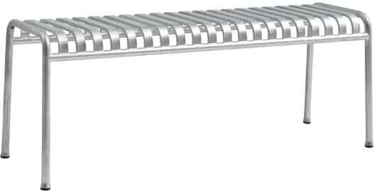 Palissade Gartenbank 120 cm, feuerverzinkter Stahl