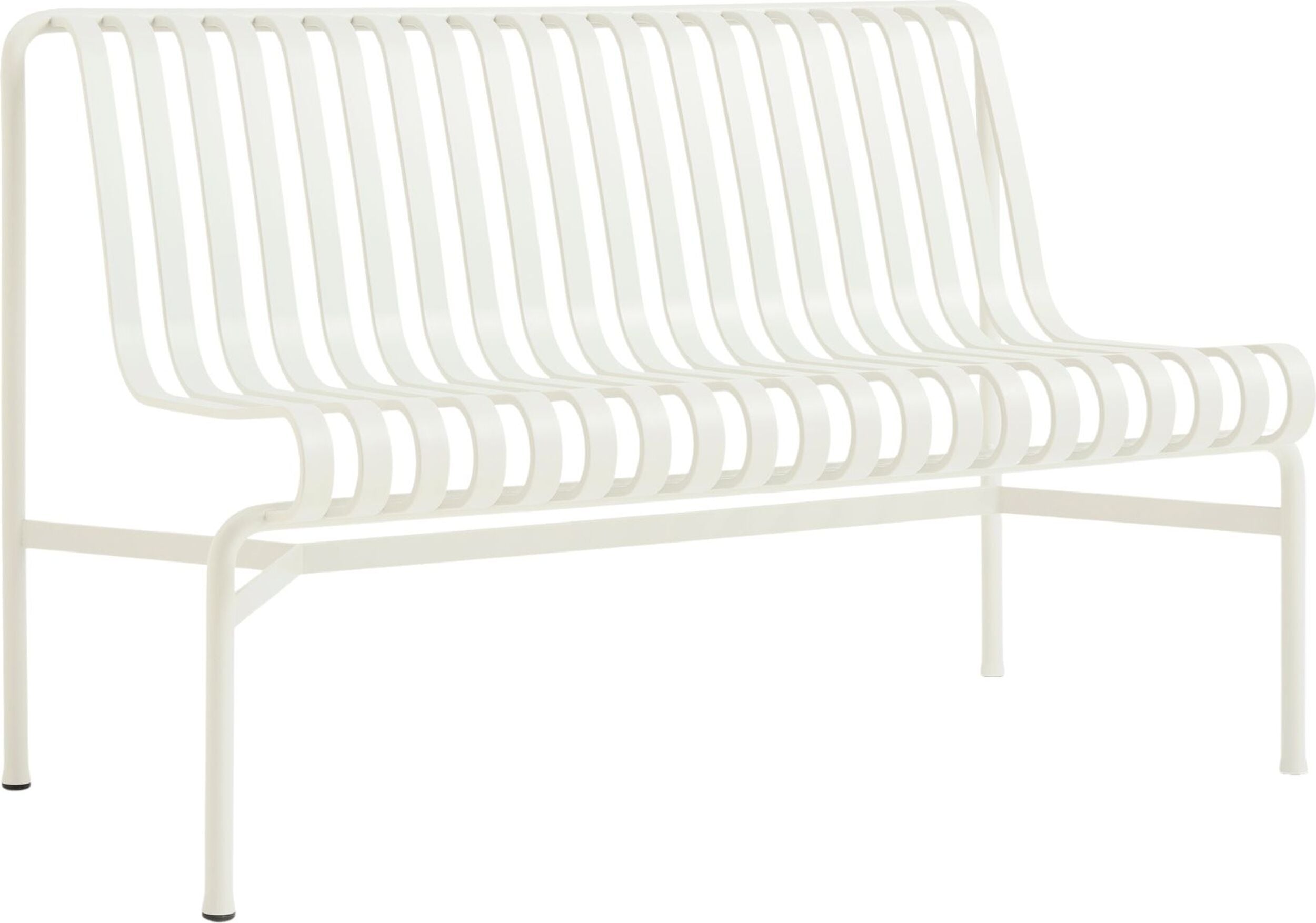 Palissade Gartenbank mit Rückenlehne, beige