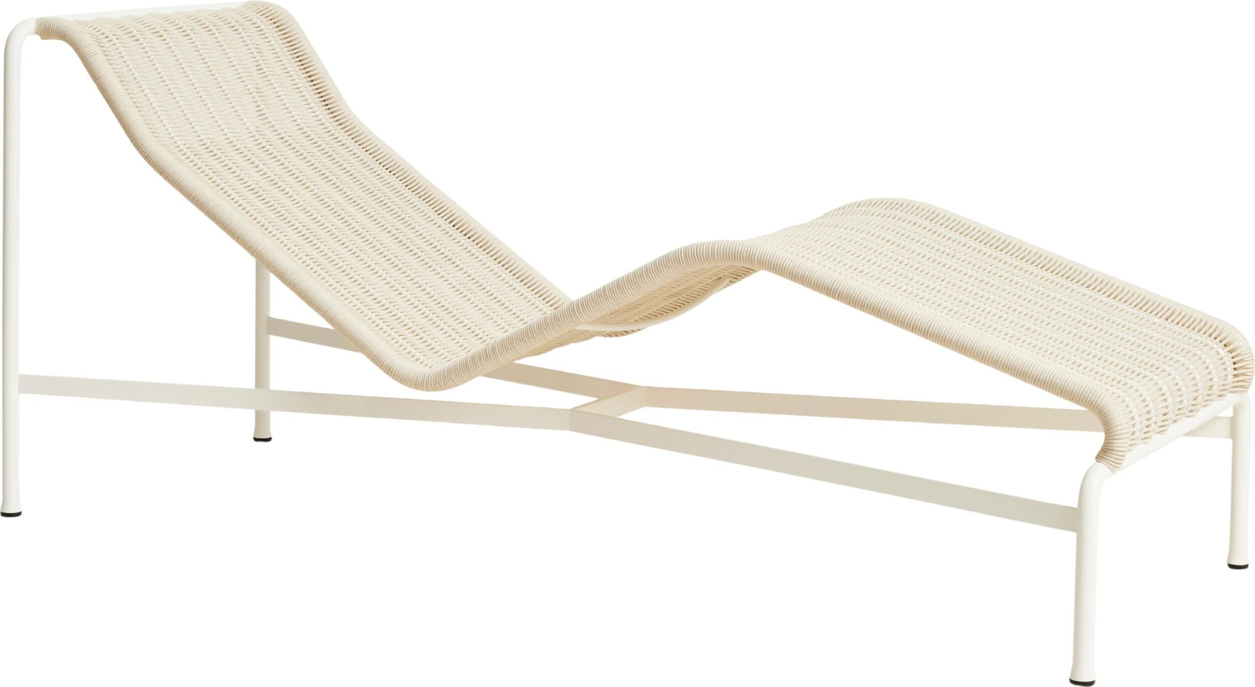 Palissade Gartenliege 164,5 cm, Rattan, beige